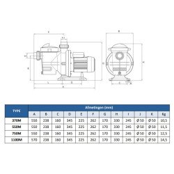 Pompe de piscine FKP Serenity 750m - detail 5