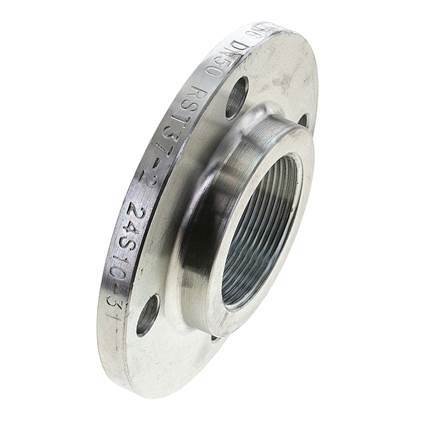 metal flange with female thread
